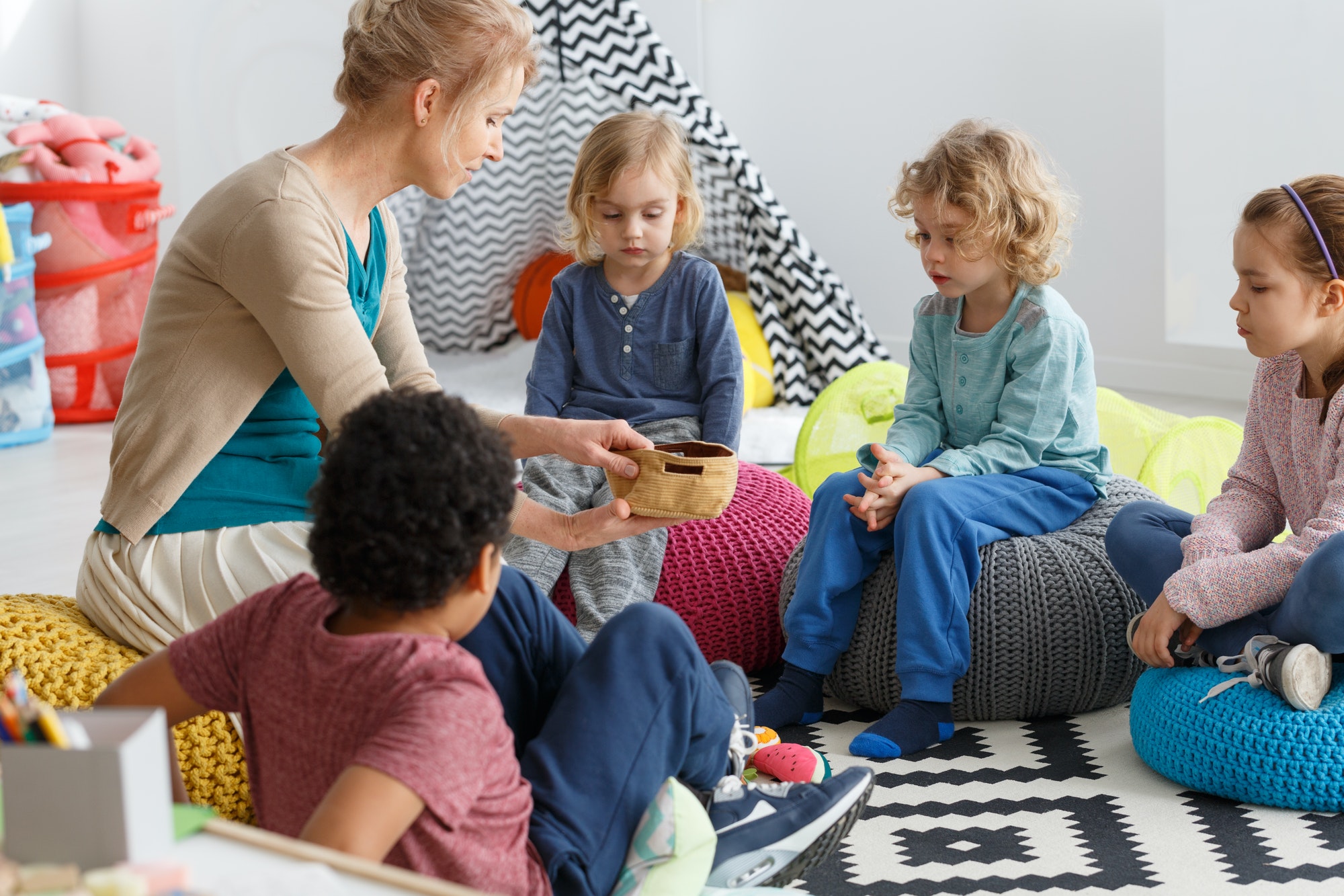 playing game in circle 1